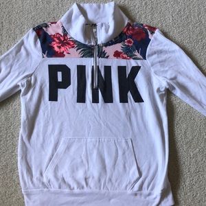 Pink quarter zip